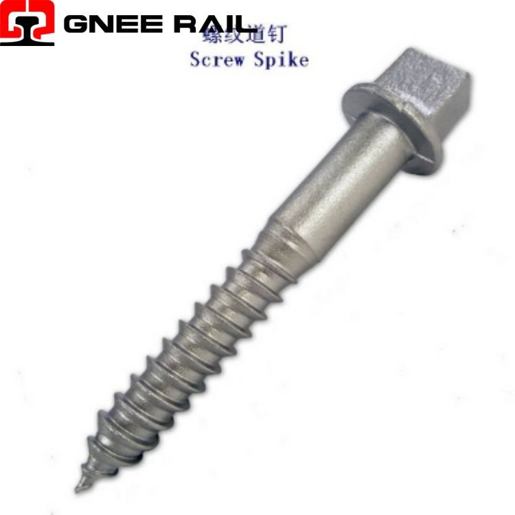 Plain Oiled Ss Sleeper Screw Spike For Rail Fastening suppliers