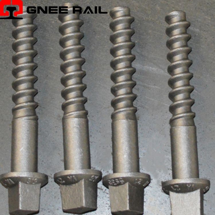 Plain Oiled Ss Sleeper Screw Spike For Rail Fastening best